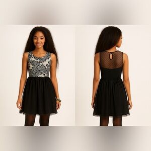 Anthropologie‎ Weston Wear Black Tulle Dress Sz. M